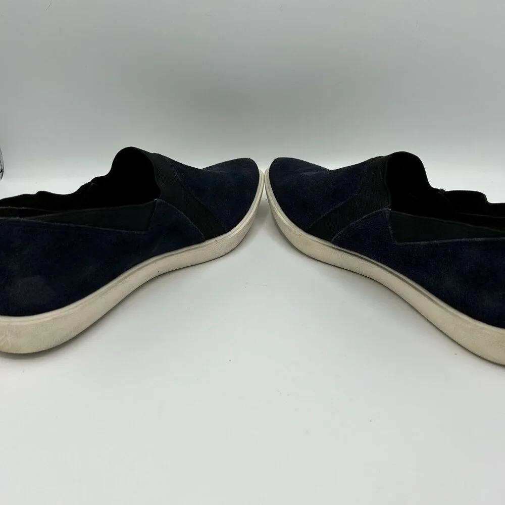 Naya Navy Leather Suede Loafer Slip-On Shoes Pointed 9.5M
